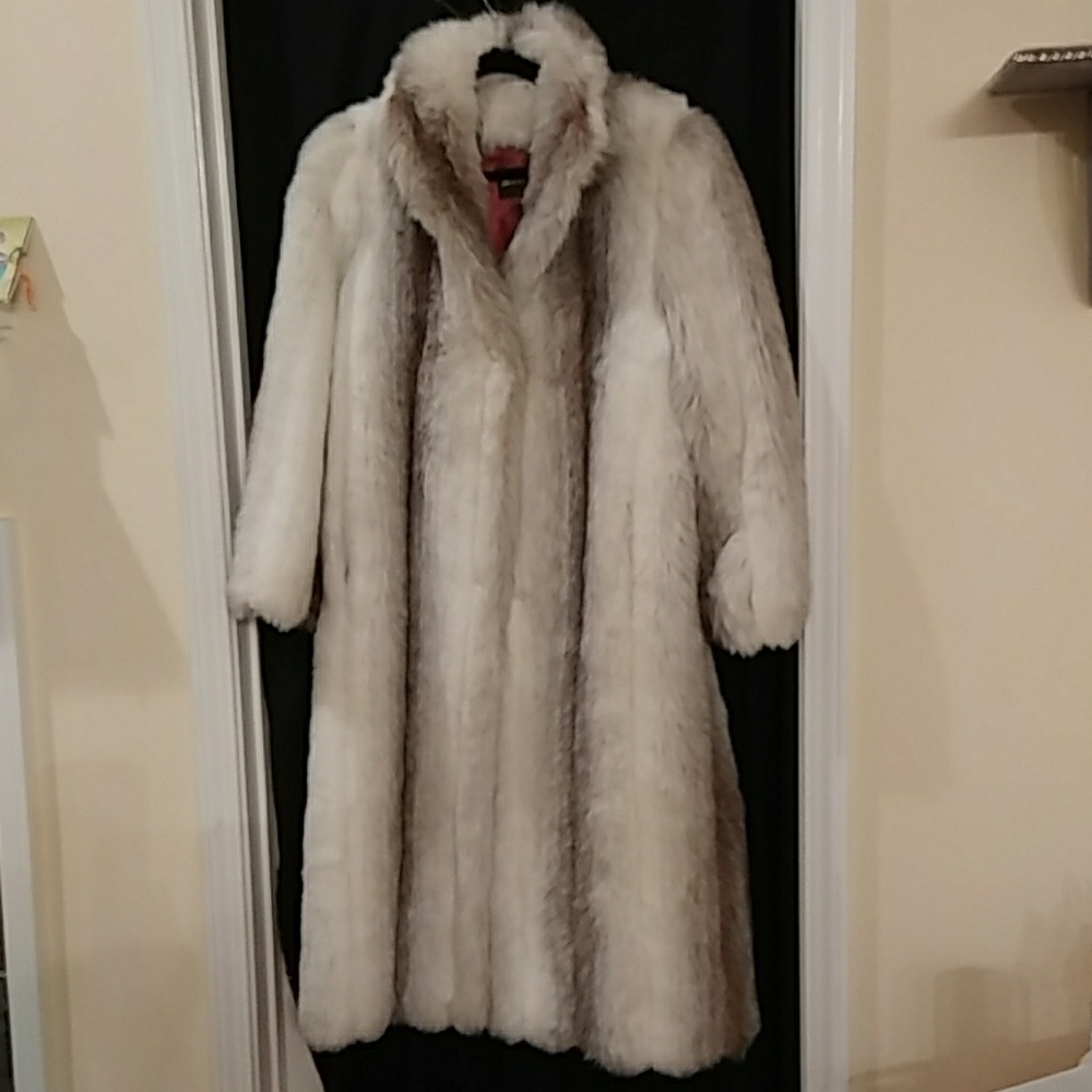 Beautiful long fake fur coat